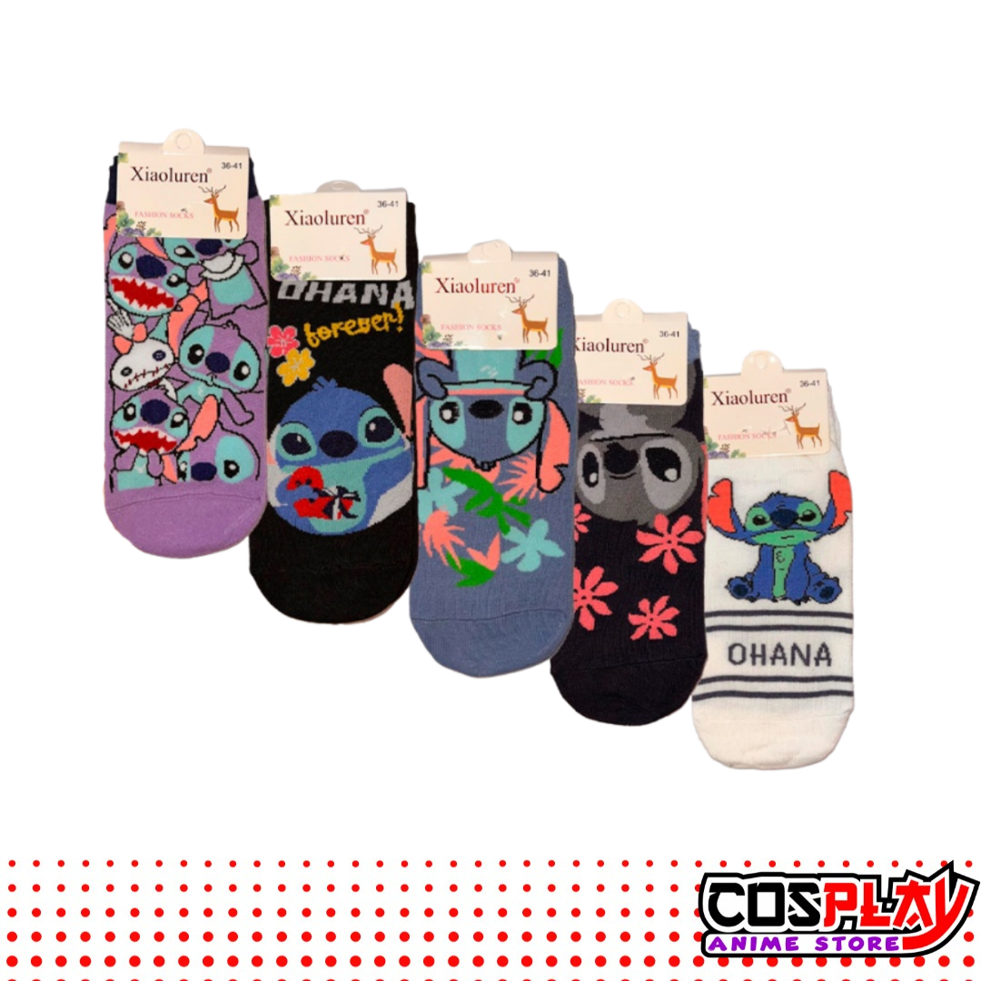 Soquete Pack X5 Pares Colección Stitch