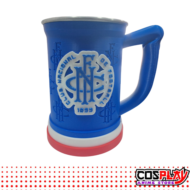 Jarra Chop Vaso Nacional Rojo/Azul 650ml Premium 3d