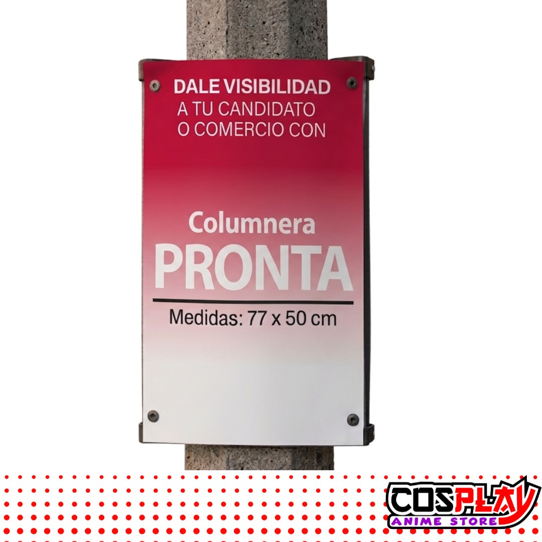 Cartel De Columna Publicidad Politica C/ Estructura 77x50