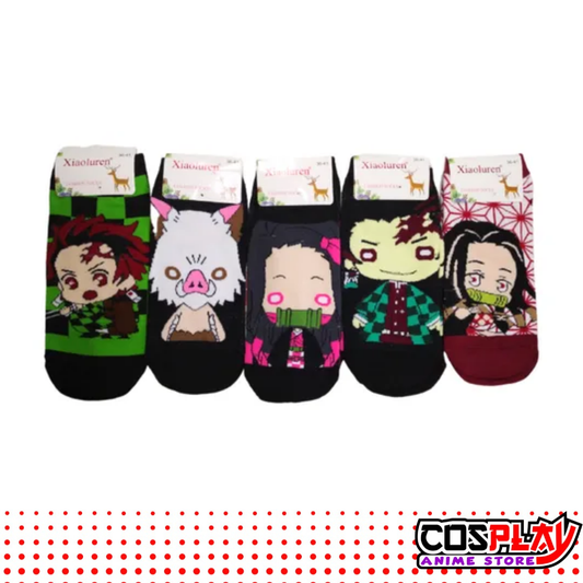Soquete Pack X5 Pares Colección Demon Slayer