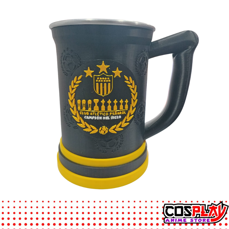 Jarra Chop Vaso Club Atletico Peñarol 650ml Premium 3d