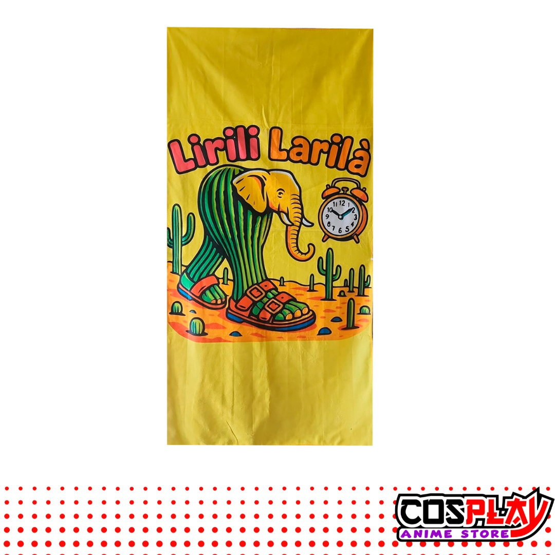 Toallón Infantil Microfibra Premium - Lirili Larila Brainrots - 1,50 X 70