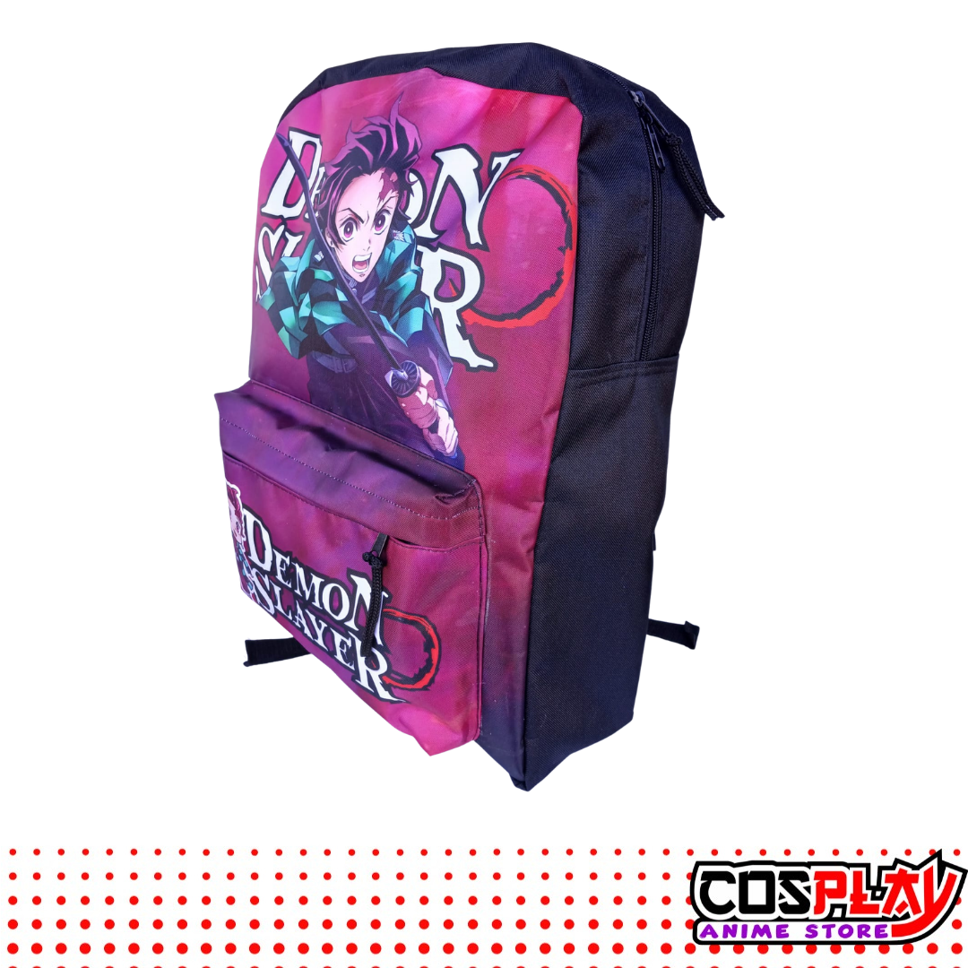 Kit Mochila Y Cartuchera Tanjiro - Demon Slayer Lona Premium