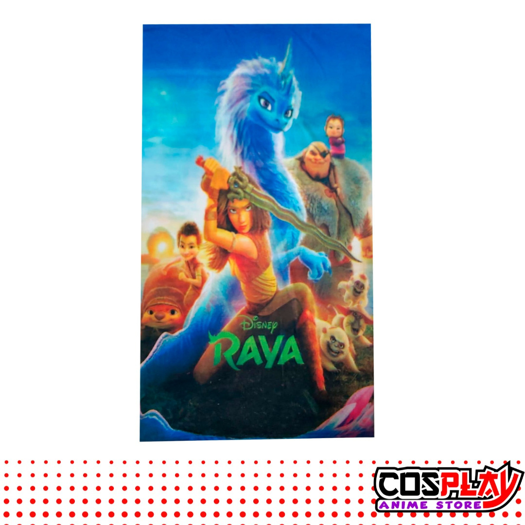 Toallón Infantil - Raya y el Ultimo Dragon 100% Algodón. 1,50 X 70