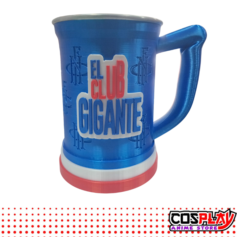 Jarra Chop Vaso Nacional Rojo/Azul 650ml Premium 3d