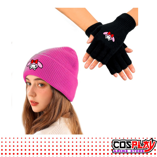 Kit De Invierno Gorro + Guantes My Melody Sanrio