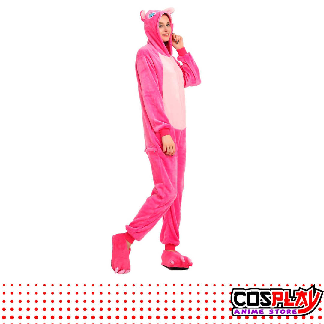 Pijama Entero Kigurumi Polar De Angel + Pantuflas