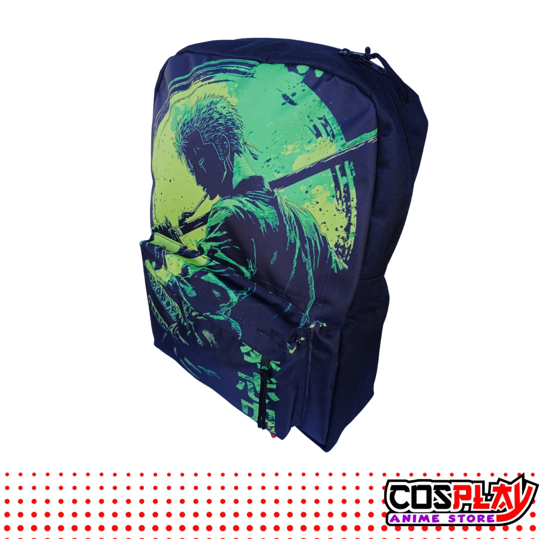 Kit Mochila Y Cartuchera Zoro - One Piece Lona Premium