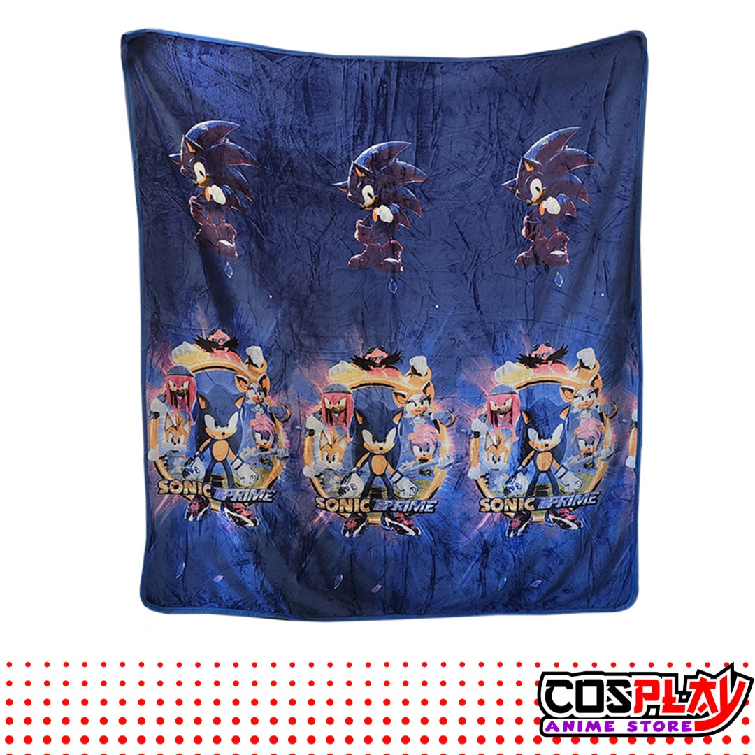 Cubrecama Polar De Sonic El Erizo Colcha Cobertor