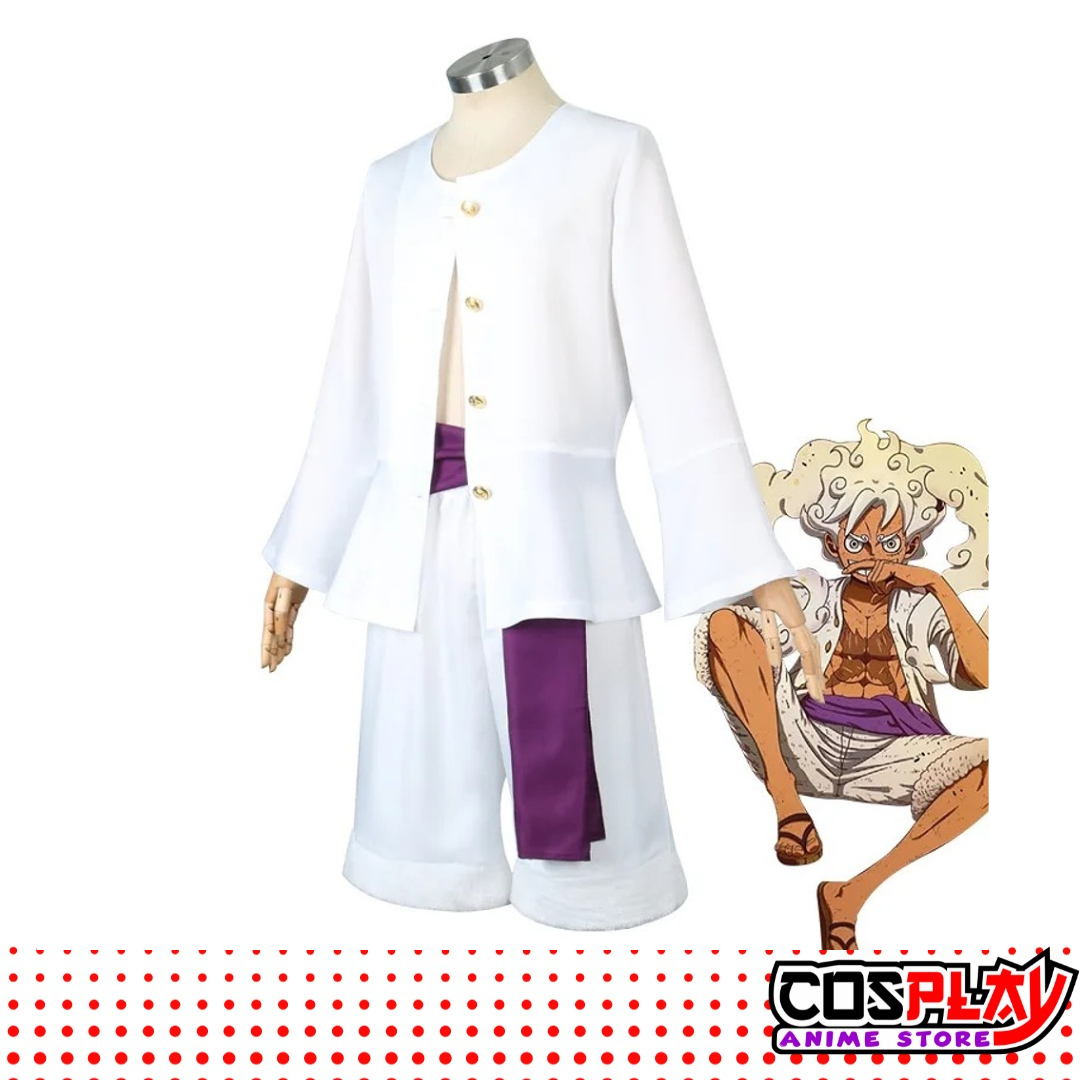 Disfraz Completo Luffy Gear 5 - One Piece Traje+Gorro