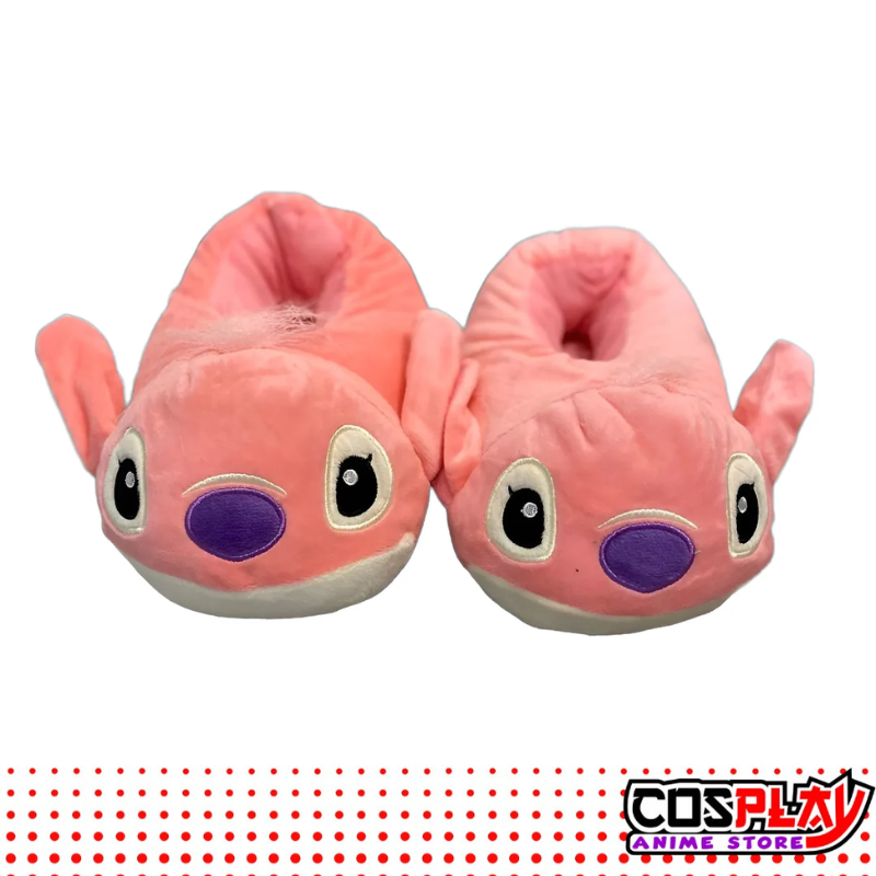Pantufla Angel Stitch Cerradas Ajustables Niños