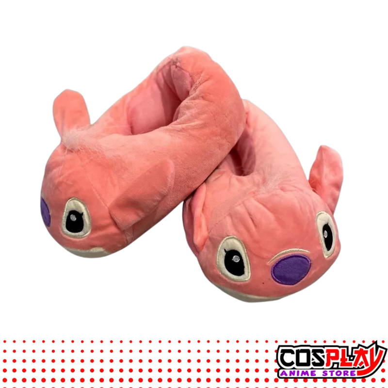 Pantufla Angel Stitch Cerradas Ajustables Niños