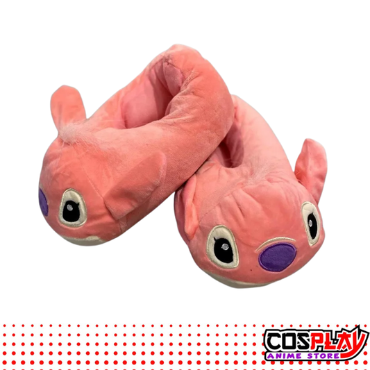 Pantufla Angel Stitch Cerradas Ajustables Niños