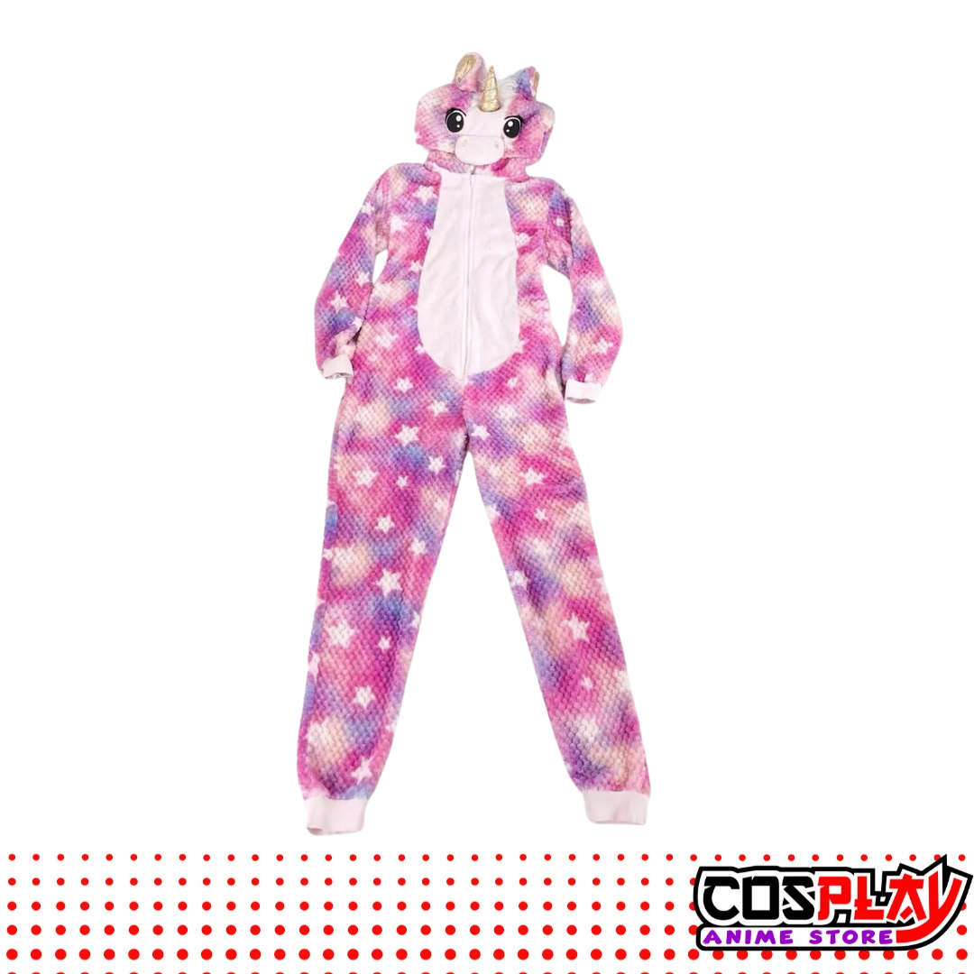 Pijama Entero Kigurumi Polar De Unicornio Violeta Adultos