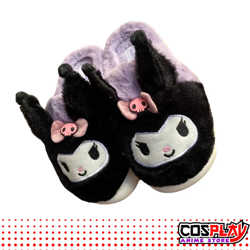 Pantuflas De Kuromi Peluditas Cálidas
