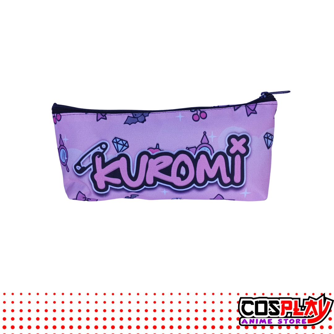 Kit Mochila Y Cartuchera Kuromi Lona Premium