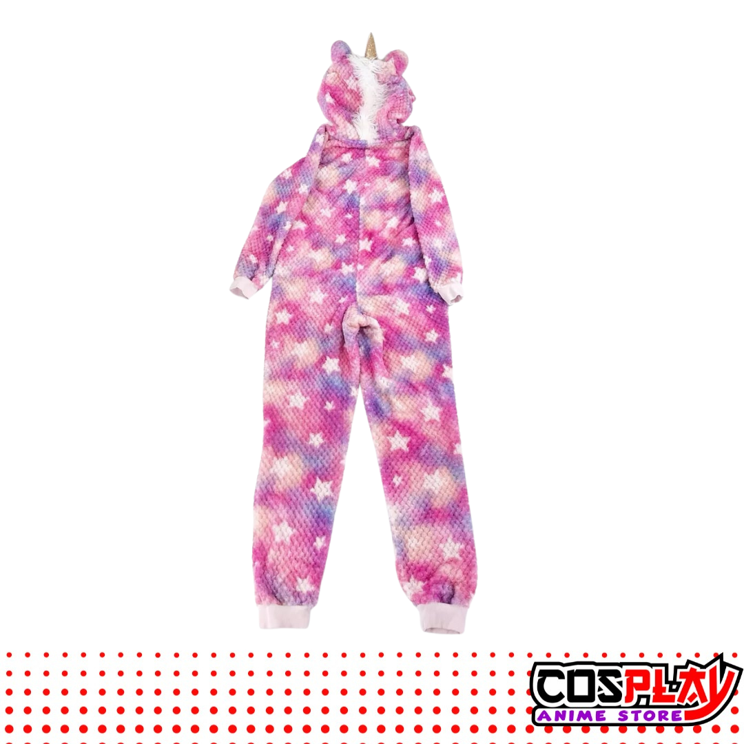 Pijama Entero Kigurumi Polar De Unicornio Violeta Adultos
