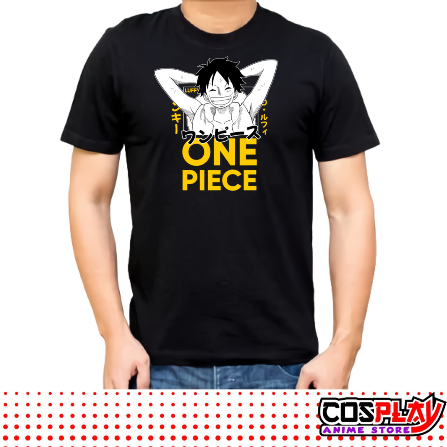 Remera Unisex 100% Algodón Luffy Sonriendo - One Piece