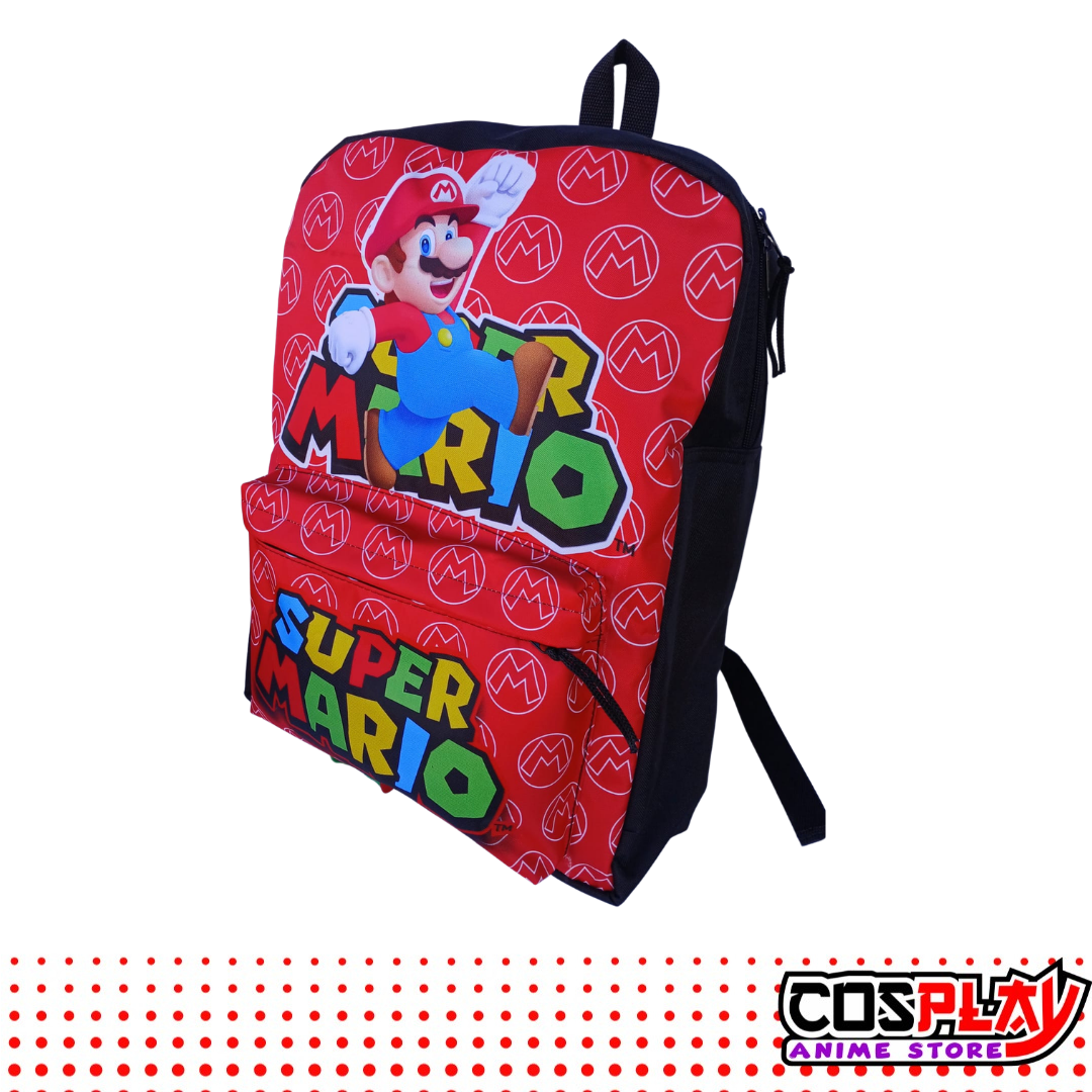 Kit Mochila Y Cartuchera Super Mario Lona Premium