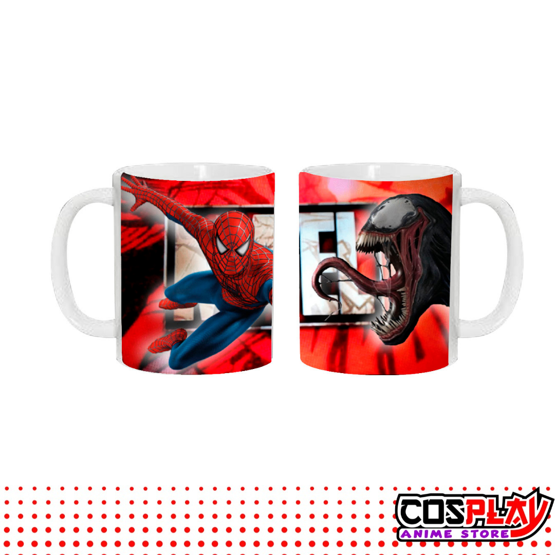 Taza Blanca Spiderman