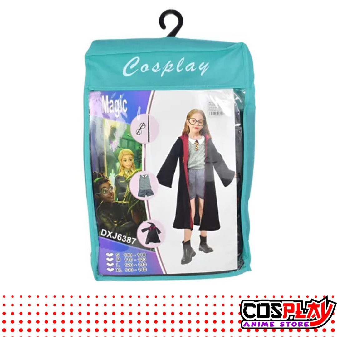 Disfraz Infantil De Mago Completo 5 Piezas Harry Potter