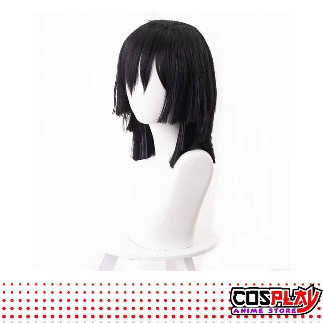 Peluca Anime Cosplay Iguro Obanai Demon Slayer Premium