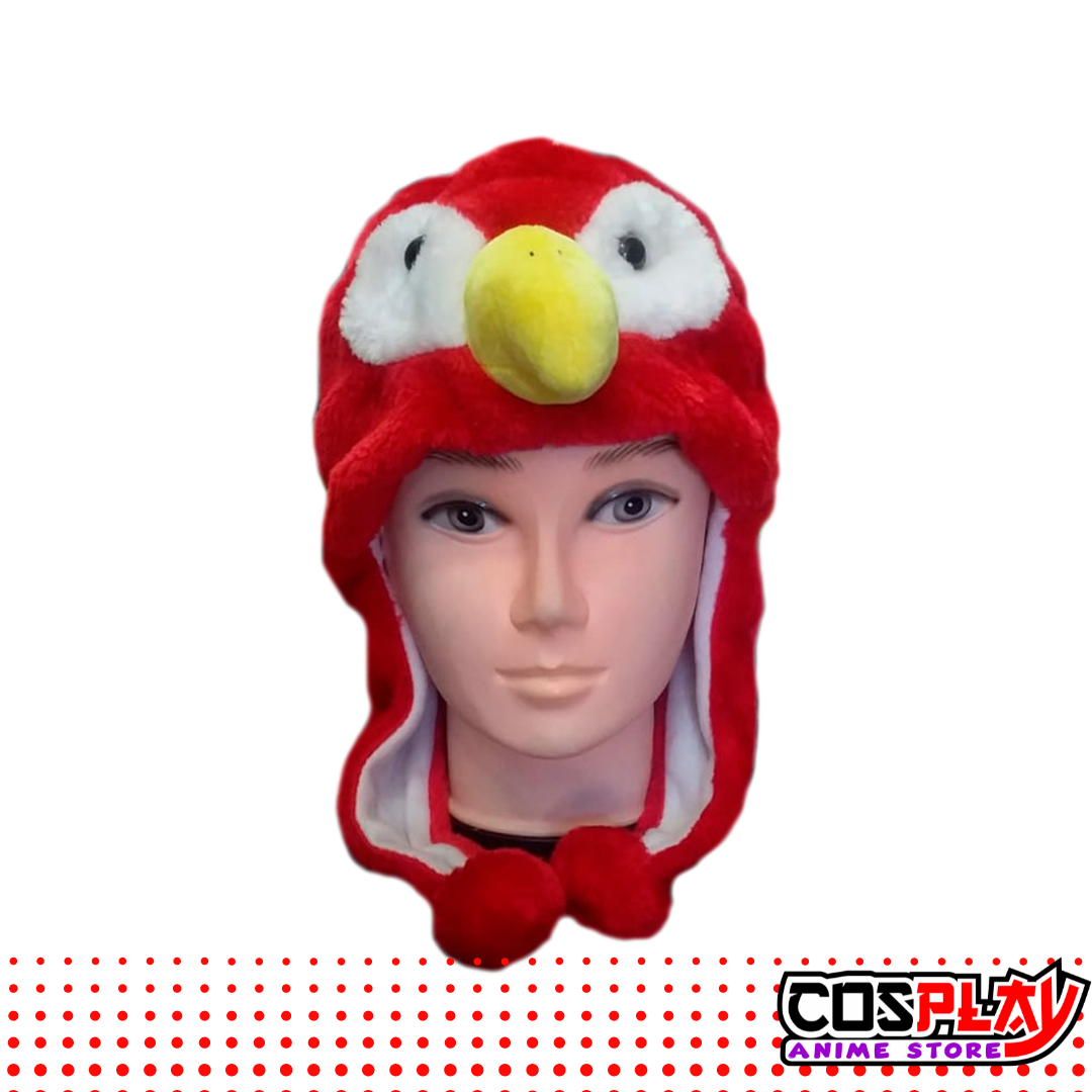 Gorro Animales Felpa / Pájaro