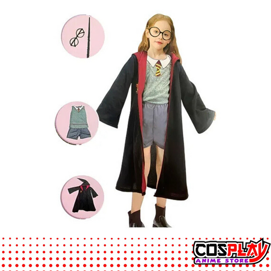 Disfraz Infantil De Mago Completo 5 Piezas Harry Potter
