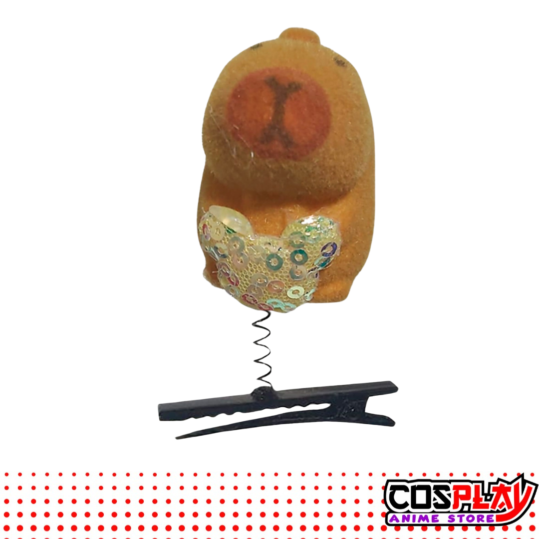 Pack 2 Broches de Pelo Capibara Carpincho Tierno