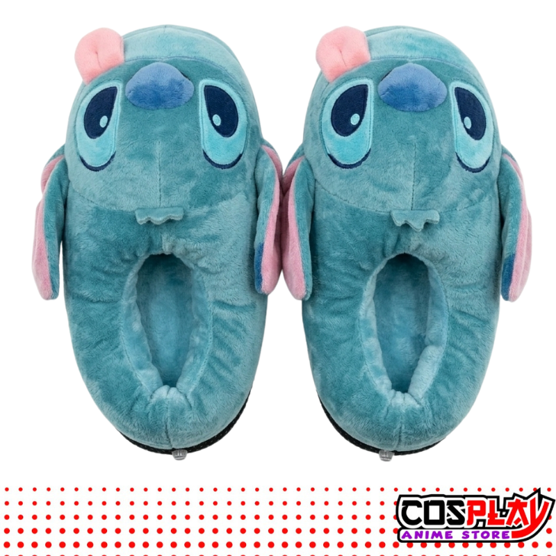 Pantuflas Ajustables Stitch Peluditas Cálidas Antideslizante