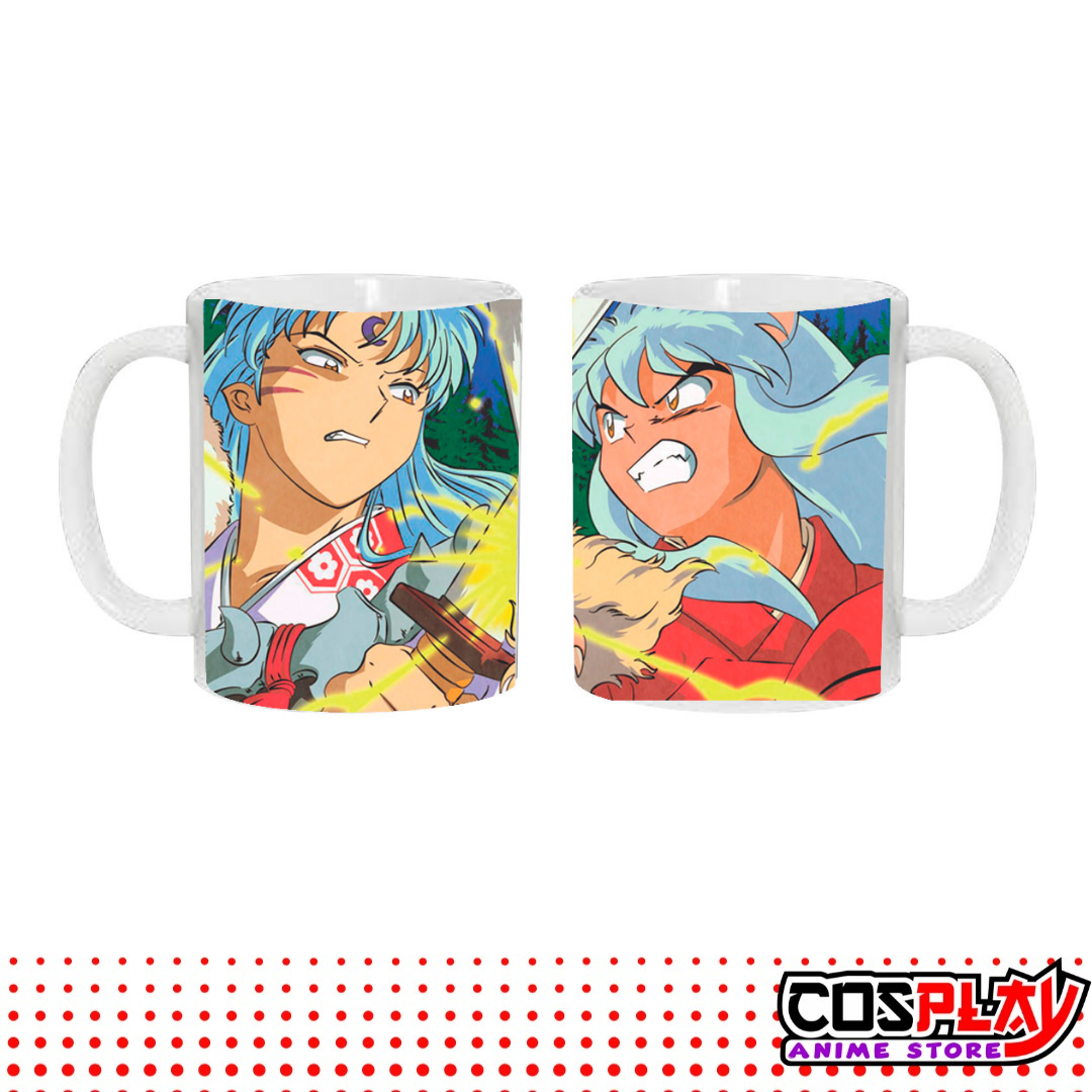Taza Blanca Inu Yasha