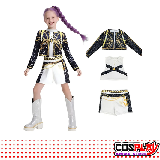 Conjunto Cosplay Baile Kpop Demon Hunters Rumi - Mira - Zoey