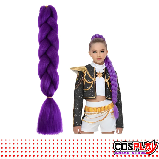 Peluca Rumi Guerreras Kpop Cosplay Trenzas Premium