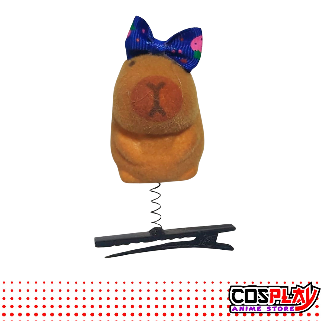 Pack 2 Broches de Pelo Capibara Carpincho Tierno