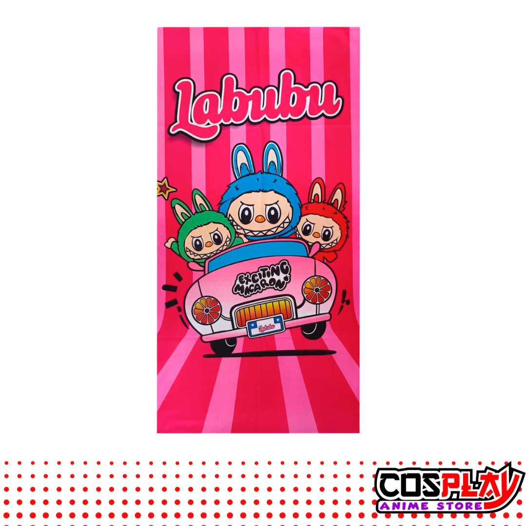 Toallón Infantil Microfibra Premium - Labubu - Algodón. 1,50 X 70