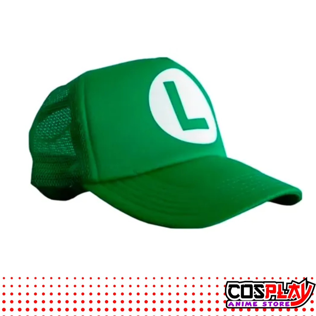 Gorro Trucker Luigi Camionera Verde Super Mario