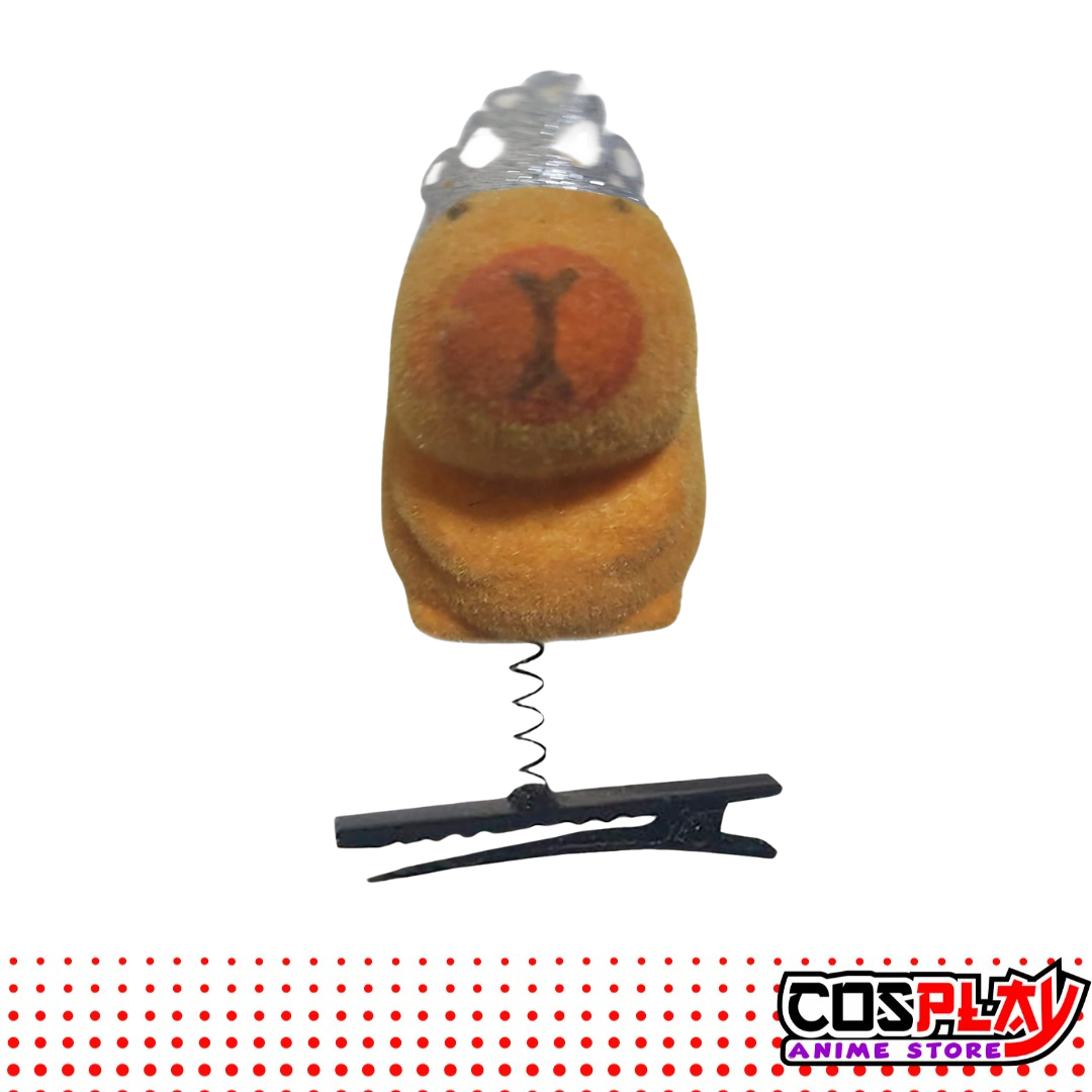 Pack 2 Broches de Pelo Capibara Carpincho Tierno