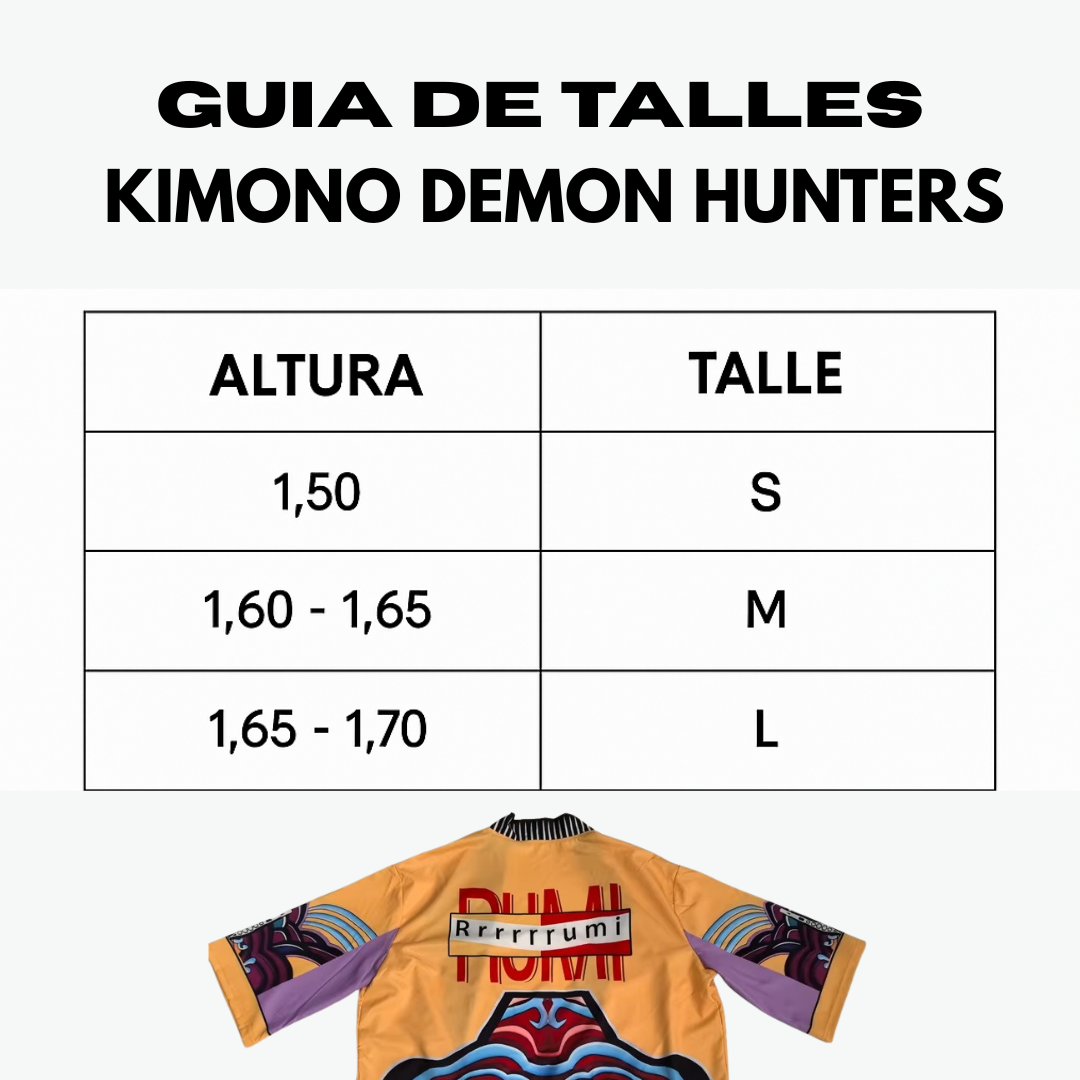 Kimono Traje Rumi Demon Hunters Guerreras Kpop Premium