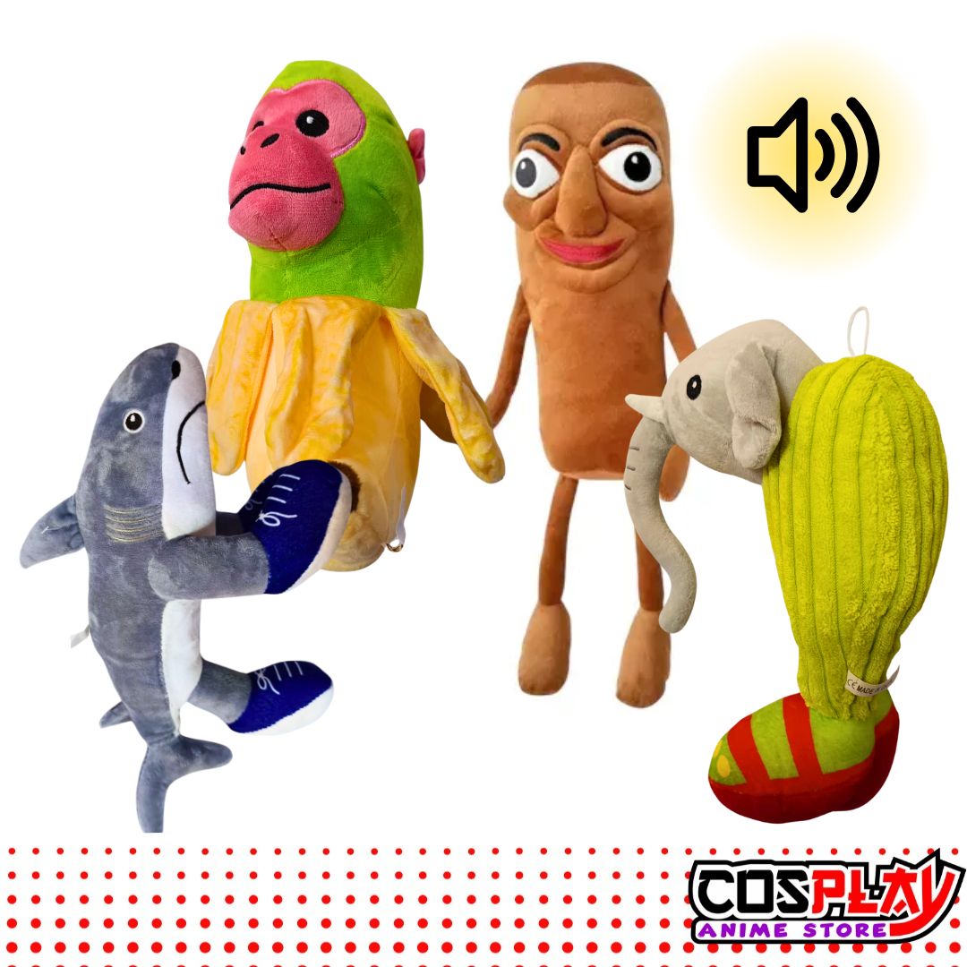 Peluches Brainrot Viral c/ Luz y Sonido Tung Sahur Tralalero Tiktok