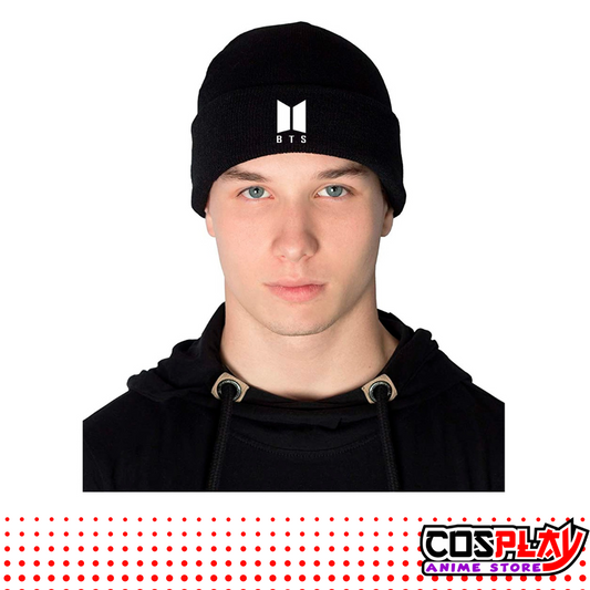 Gorro Tejido Impresión DTF BTS Blanco