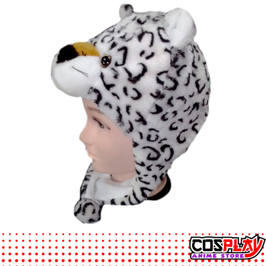 Gorro Animales Felpa / Personajes Tigre Blanco