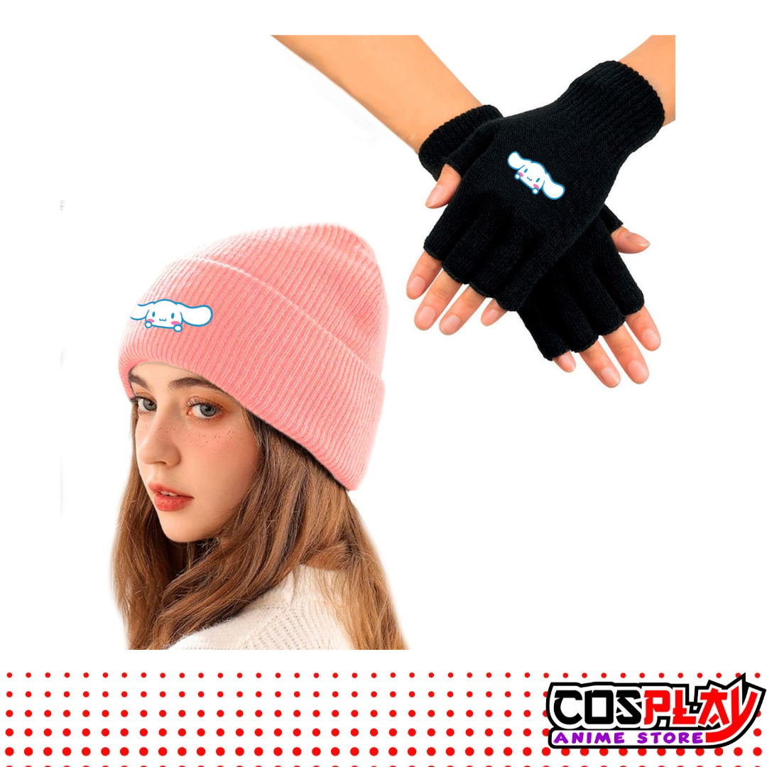 Kit De Invierno Gorro + Guantes Cinnamonroll Sanrio