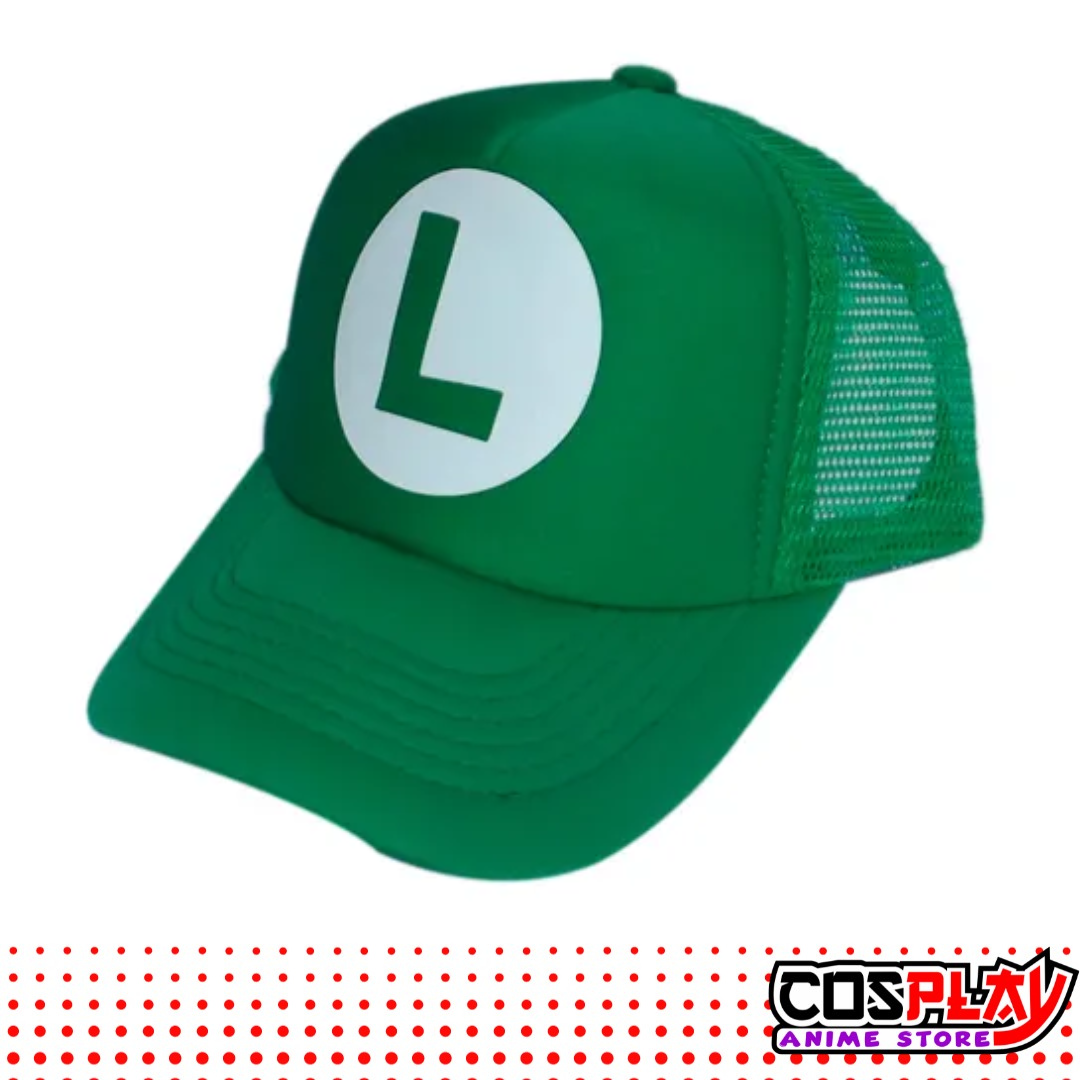 Gorro Trucker Luigi Camionera Verde Super Mario