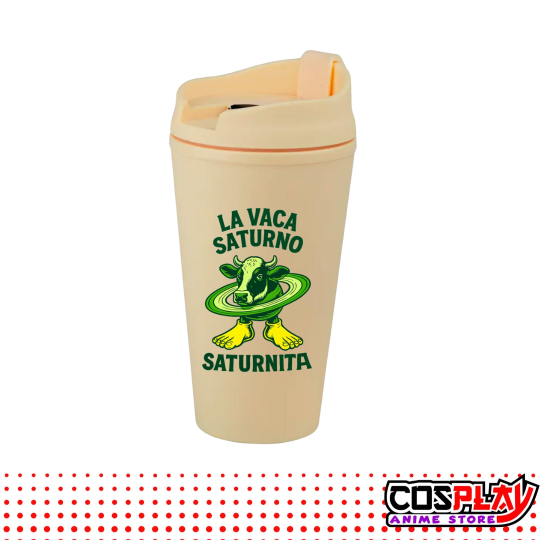 Vaso Térmico Beige Estampado Brainrots Viral 450ml