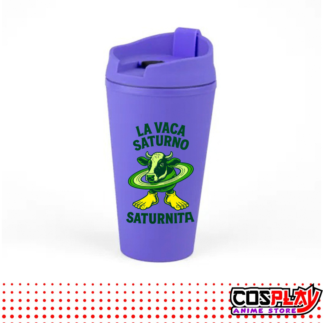 Vaso Térmico Violeta Estampado Brainrots Viral 450ml