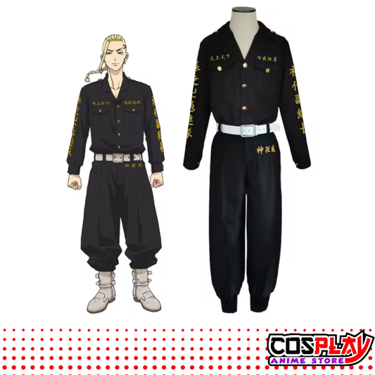 Cosplay Ken Ryuguji Tokyo Revengers Uniforme Bordado