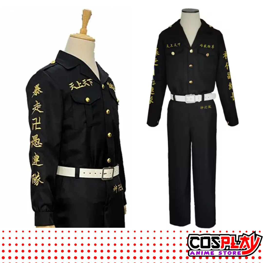 Cosplay Ken Ryuguji Tokyo Revengers Uniforme Bordado