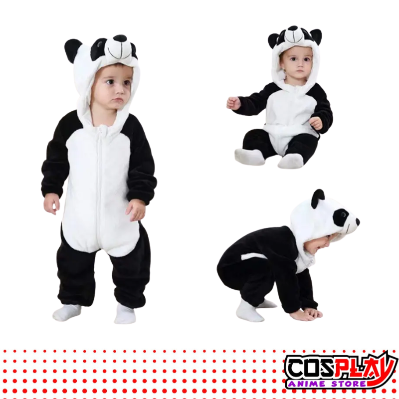 Pijama Bebé Cuerpo Completo Panda Invernal