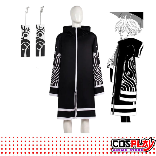 Cosplay Senju Kawaragi Tokyo Revengers Traje y Aritos