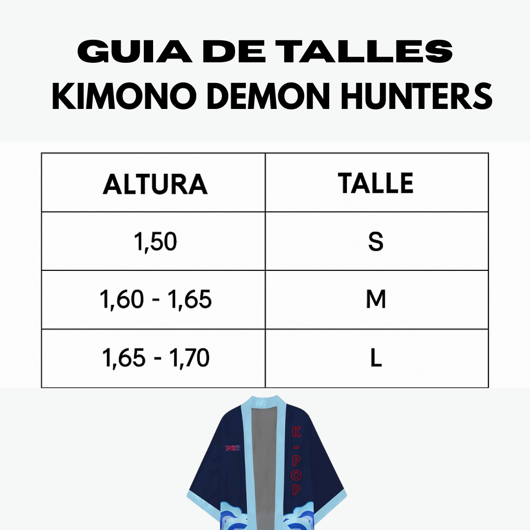 Kimono Traje Mira Demon Hunters Guerreras Kpop Premium